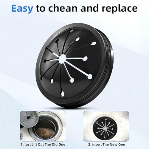 2-Pack Garbage Disposal Splash Guard, 3-1/8" Universal Sink Baffle Stopper - Image 5