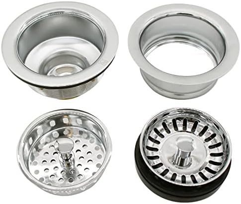 Westbrass CO2165S-05 COMBO PACK 3-1/2" Post Style Large Kitchen Sink Basket - Image 3
