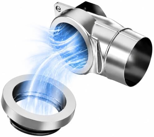 90 Degree Magnetic Dryer Vent Connector Kit, 4-Inch Right Angle Adapter by Unknown