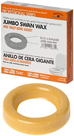 Black Swan 04360 Toilet Wax Ring, Jumbo Swan Wax Bowl Gasket, 100% Wax by BlackSwan