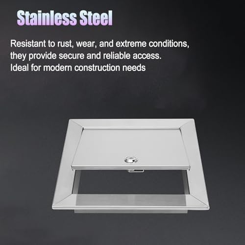 Stainless Steel Locking Access Panel 12x16 16x16 18x18, Heavy Duty Wall Hole - Image 2