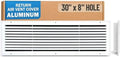 Fits 30x8 Hole | Aluminum Return Air Grille by Handua | Vent Cover Grill by Handua