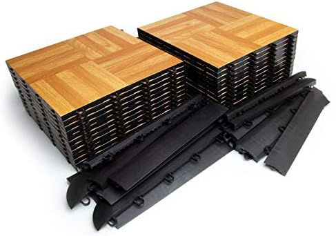 SnapLock Portable Dance Floor Kit, Oak Finish, 25 Sq Ft - Image 3