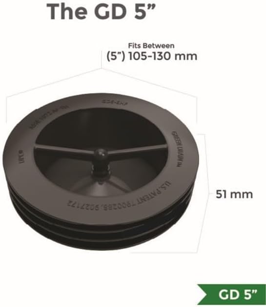 Waterless Trap Seal, 5 Inch, Fitting Pipes - Image 2