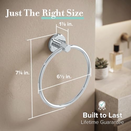 Gatco 4242 Latitude II Towel Ring | Modern Hand Towel Holder - Image 4