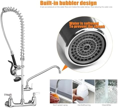 Commercial Sink Faucet with Sprayer - Image 4