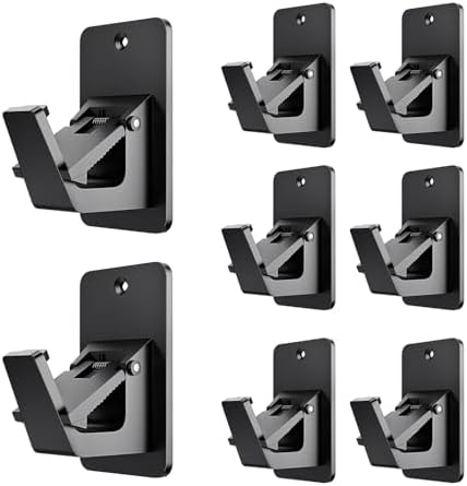 Universal Curtain Rod Holders, No Drill Curtain Rod Brackets, Self Adhesive by EKOTTOK