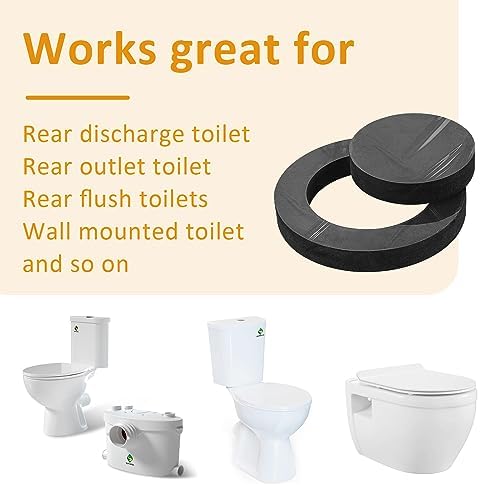 Wall Hung Toilet Gasket, Z1210-57 Neoprene Gasket Black Color - Image 2