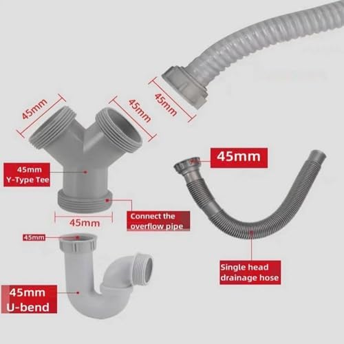 Universal Kitchen Sink Drain Pipe Adapter Replacement, Drain Hose Connector - Image 5