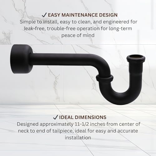 Westbrass A400-1-62 1-1/2" OD 17 gauge P-Trap - Image 7