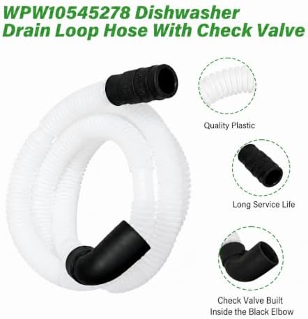 WPW10545278 Dishwasher Drain Loop Hose - Image 3