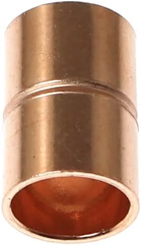 RLECS 8pcs Straight Copper Coupling Rolled Tube Stop Pipe Fitting 3/8 Inch ID - Image 3