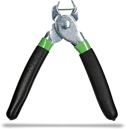 Hog Ring Pliers Kit 200 pc 3/4" Galvanized Hog Rings - Image 2