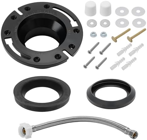 3" RV Toilet Flange & Seal Kit w/12" Hose by HOME