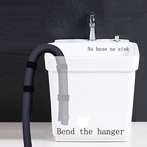 YYST Flexible Laundry Tub Washing Machine Discharge Hose Clip Hose Holder - Image 4