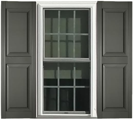 Polaris Homeside Raised Panel Vinyl Shutters 14-1/2in. x 35in. - Image 2