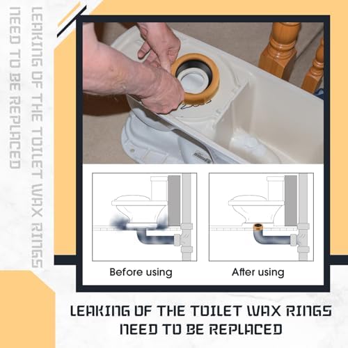 Marsui 4 Pack Toilet Wax Ring Kit - Image 3