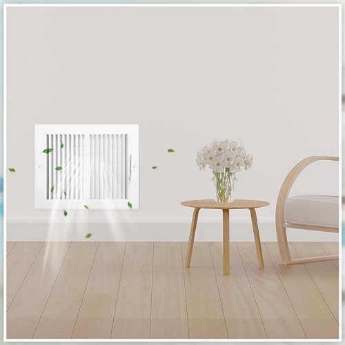 4 Pack Air Ceiling Vent Cover Grille 10"w x 8"h Duct Opening Size, 2 Way Steel - Image 6
