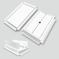 8x14 Inch Steel Recessed Flush Wall Vent Cover by DDPow