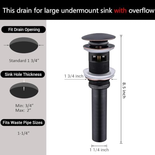 Bathroom Sink Drain with Overflow - Image 6