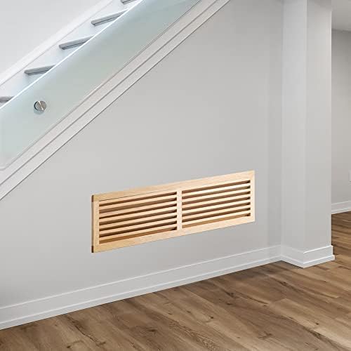 WELLAND Red Oak 32-Inch Hardwood Register Cold Air Return Wall Vent - Image 5