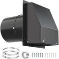 4 Inch Dryer Vent Cover Outside, Hooded Wall Vent by Home