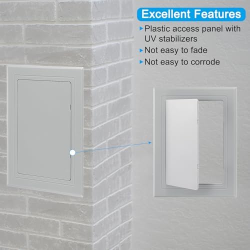 PATIKIL 8x6 inch Self-Adhesive Access Panel, ABS Plumbing Access Doors Easy - Image 3
