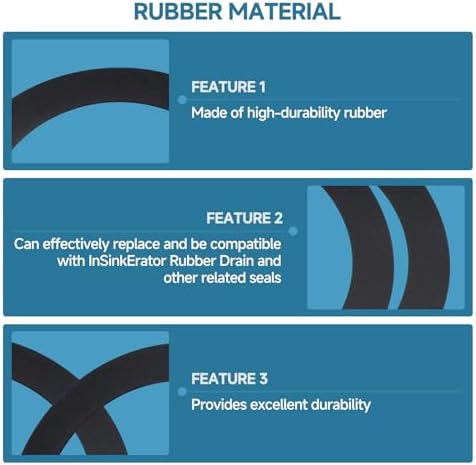 2PCS Kitchen Sink Drain Seal for InSinkErator Garbage Disposal Gasket - Image 4