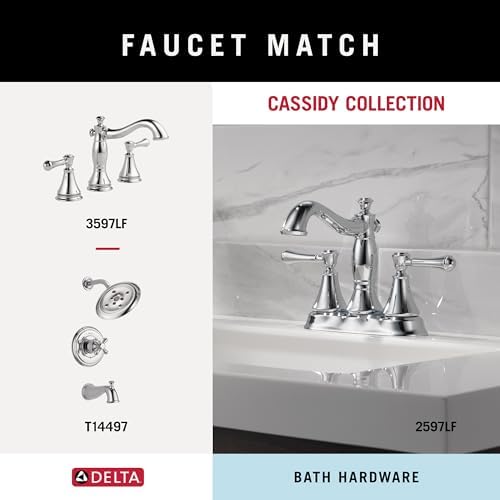 Delta Single Post Toilet Paper Holder | Polished Chrome | Wall Mount | Cassidy - Image 4