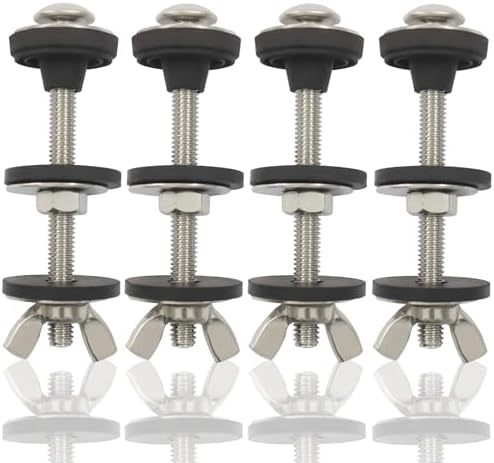 4 pcs M6 Universal Toilet Tank to Bowl Bolts Kit by Unknown
