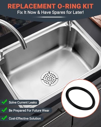 4 Pack Sink Drain O Ring Gasket Set - Image 6