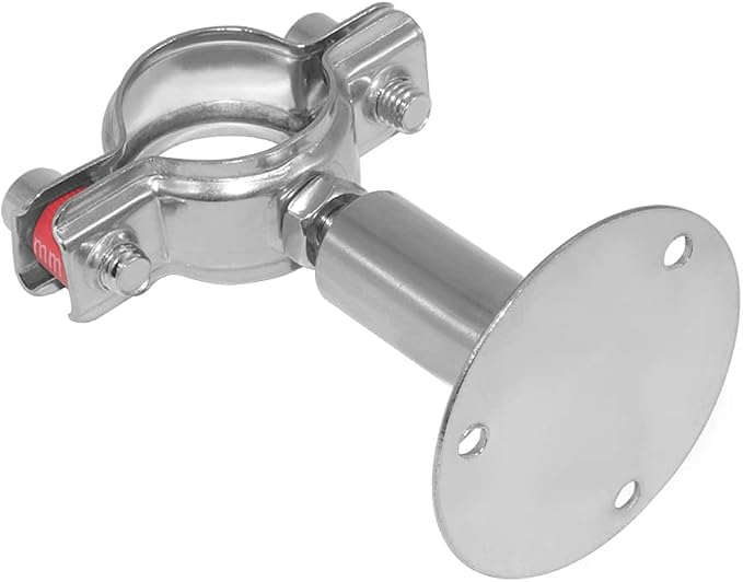 Beduan 1.25 Inch Stainless Steel Pipe Support Wall Ceiling Mount Strap Clamp - Image 4