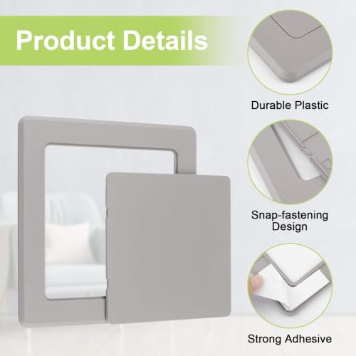 Self Adhesive Access Panels, 1 Pack Wall Mounted Hole Cover Inspection Door - Image 4