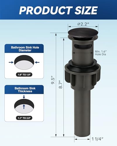 ARCORA Bathroom Sink Drain - Image 6