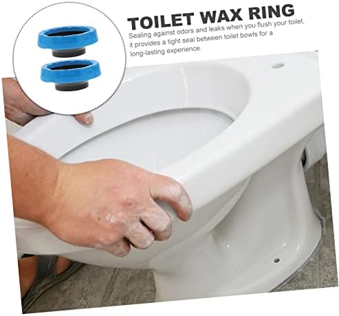 Holibanna 2Pcs Toilet Wax Ring Replacement Kit Durable High Polymer Seal - Image 7