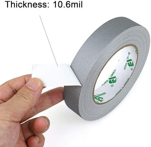 BOMEI PACK Grey Gaffer Tape, Matte Non-Reflective, 1inch x 30yds No Residue - Image 5