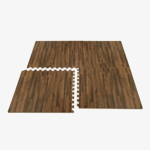 Forest Floor 3/8 Inch Thick Printed Foam Tiles, Premium Wood Grain Interlocking - Image 5
