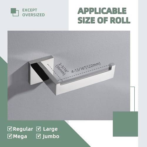 Angle Simple Toilet Paper Holder, Bathroom Tissue Holder, Polished Chrome - Image 6