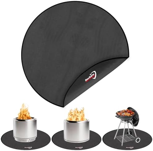 DocSafe 36" Fire Pit Mat for Solo Stove Bonfire, 4 Layers Double-Sided by DocSafe