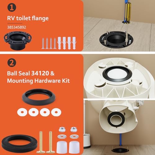 RV Toilet Flange & 34120 Waste Ball Seal - Image 3