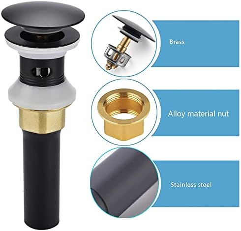 Rockgoya Bathroom Sink Drain, Drain Stopper Bathroom Sink - Image 3