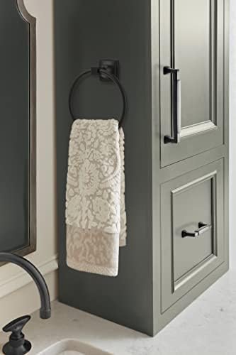 Amerock Stature 7-9/16" Matte Black Towel Ring - Image 3