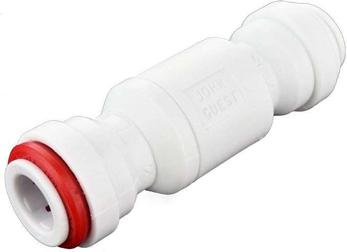 John Guest 3/8 Inch Imperial Single Check Valve, Push to Connect Plastic by JohnGuest