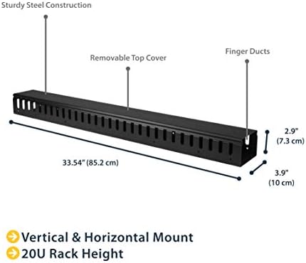 StarTech.com 3ft Vertical Cable Management Duct - Image 2