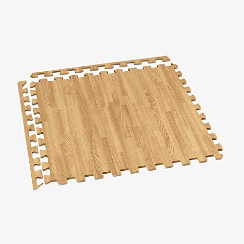 Forest Floor 3/8 Inch Thick Printed Foam Tiles, Premium Wood Grain Interlocking - Image 4