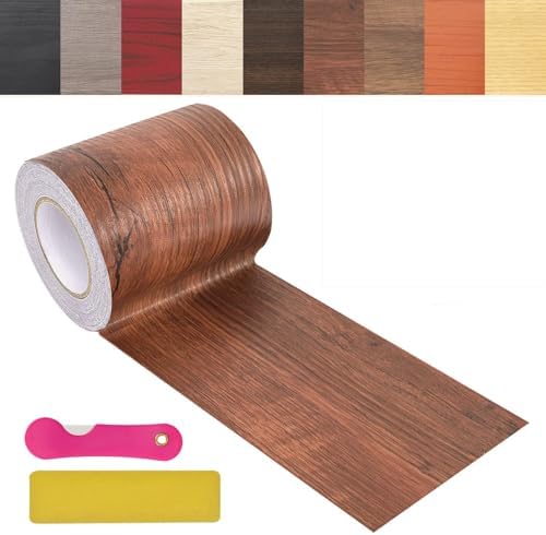 Wood Grain Repair Tape, 2.4inch X 32ft Self Adhesive Wood Colored Tape by ZERNBER