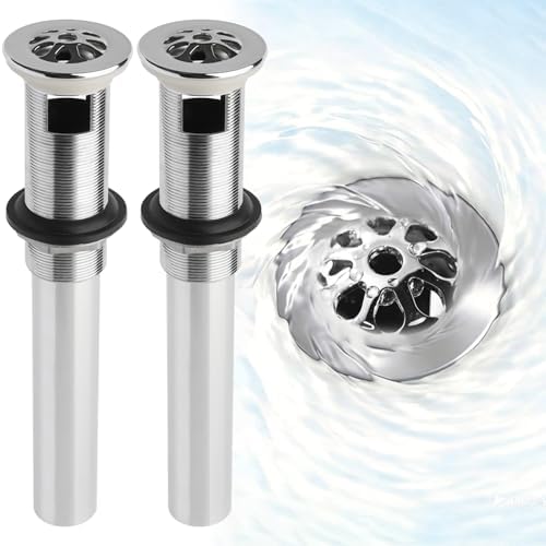 WiseWater 2-Pack Grid Bathroom Sink Drain Assembly by WiseWater