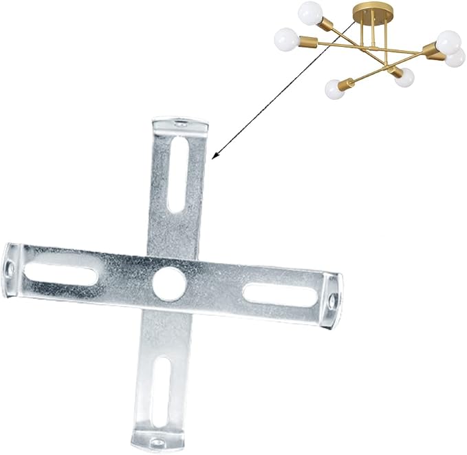 8Pieces Light Fixture Mounting Bracket Crossbar Kit - Image 6