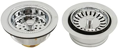 Westbrass CO2165S-05 COMBO PACK 3-1/2" Post Style Large Kitchen Sink Basket - Image 4
