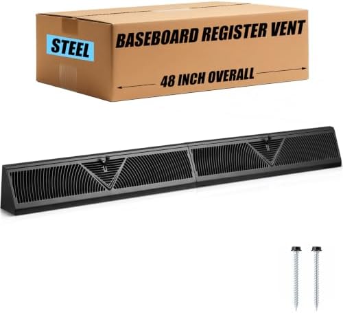 Yaocom 1 Pack Baseboard Register Vent 48 Inch Duct Opening Size Vent Covers by Yaocom